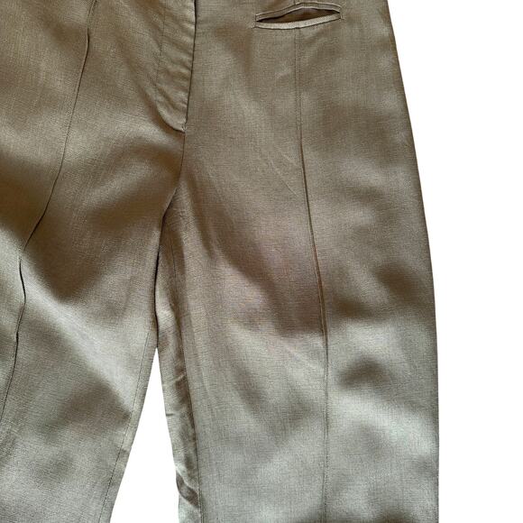 Club Monaco Flawless Trouser Pants SIZE 6 Khaki Olive Office Chic Designer $198 - Picture 9 of 9